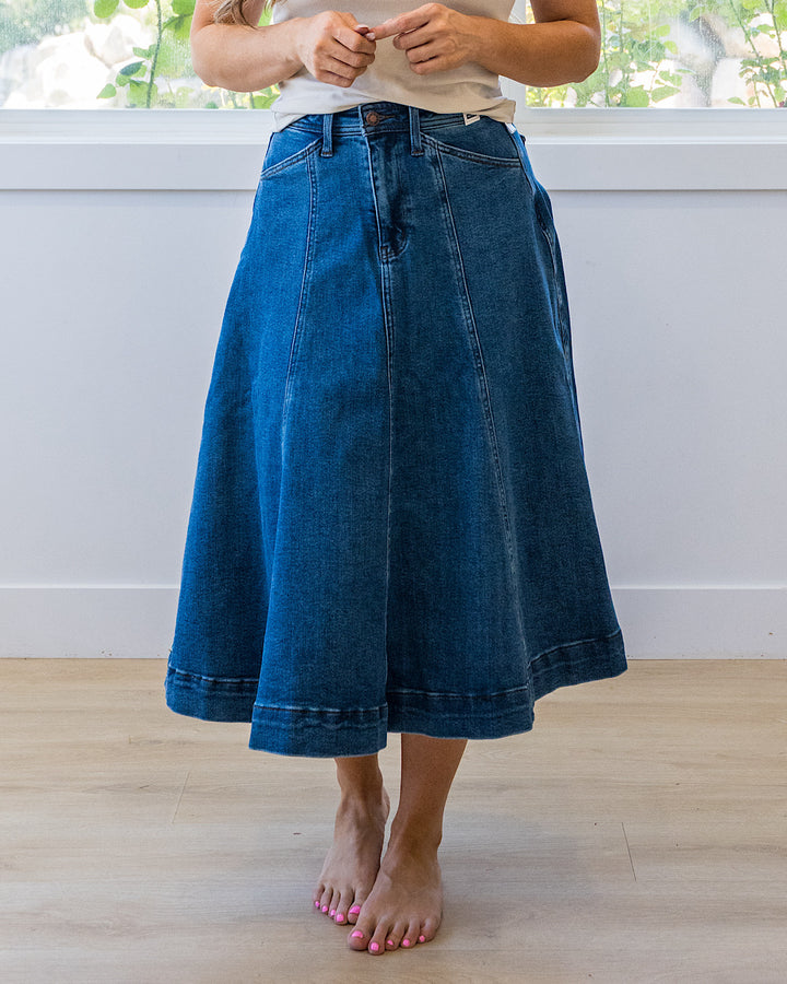 NEW! Judy Blue Lasso Denim Skirt