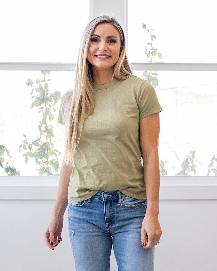 NEW! Melinda Short Sleeve Top - Sweet Pea