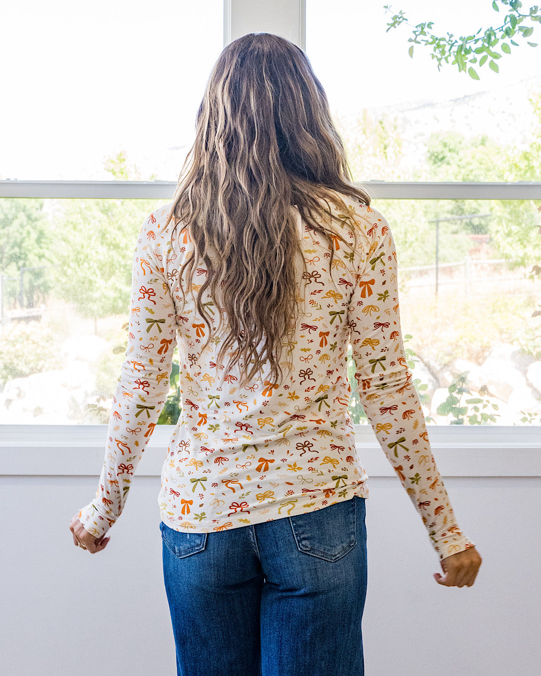 NEW! Blair Long Sleeve Top - Harvest Bows Michelle Mae