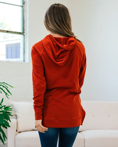 Ampersand Ave Sideslit Hoodie - Blazing Autumn FINAL SALE  Ampersand Ave   