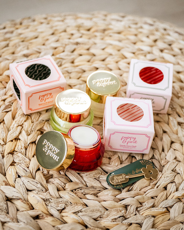 Poppy & Pout Holiday Moisturizing Lip Mask - 3 Flavors Poppy & Pout