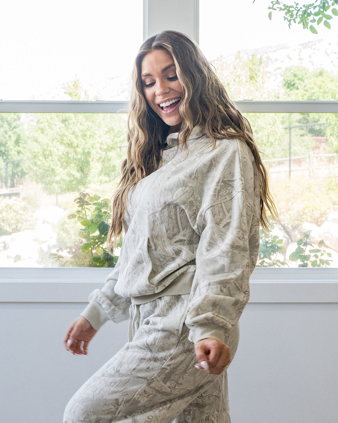 NEW! Gray Camo Hoodie