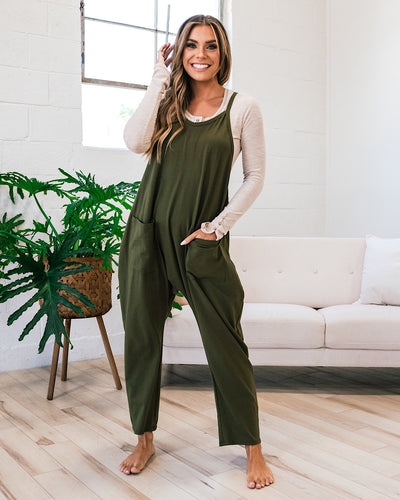 Quinn Jumpsuit - Olive  Lovely Melody   