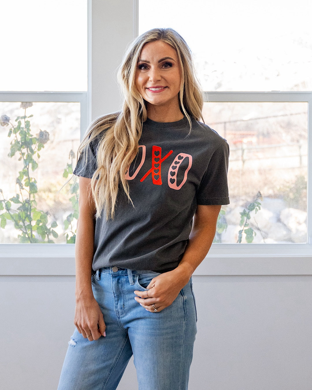 NEW! XOXO Hearts Pepper Tee Kissed Apparel