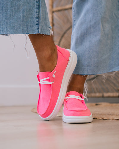 Corkys Kayak 2 Slip On - Neon Pink FINAL SALE  Corkys Footwear   