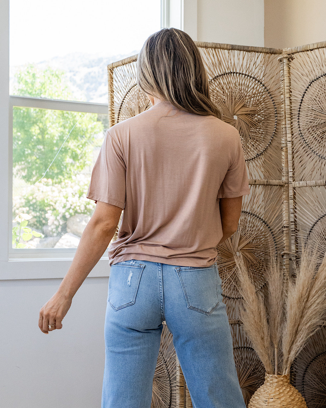 Bethany Pocket Top - Dark Taupe Hyfve