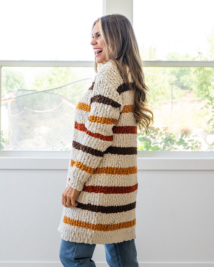 NEW! Fall Striped Cardigan Michelle Mae