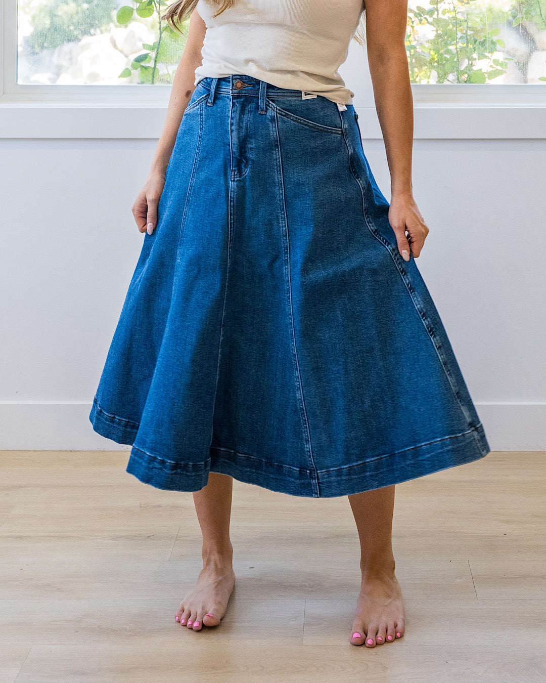 NEW! Judy Blue Lasso Denim Skirt
