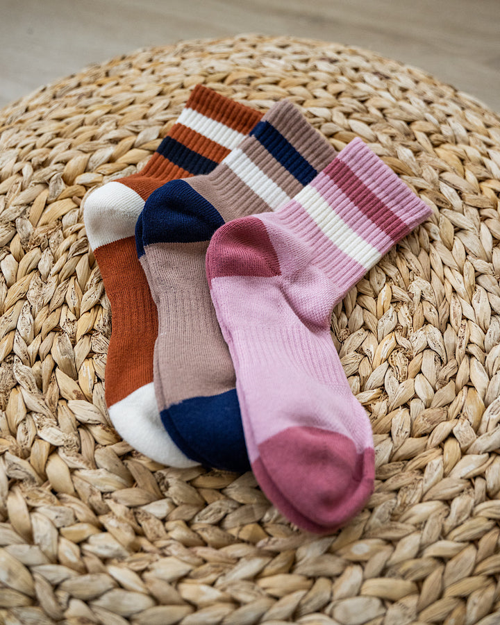Striped Color Block Socks - 3 Options Very J