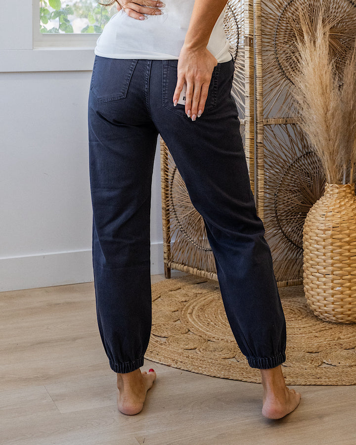 NEW! Mica Notice Me Jogger Jeans - Charcoal Gray Mica Denim