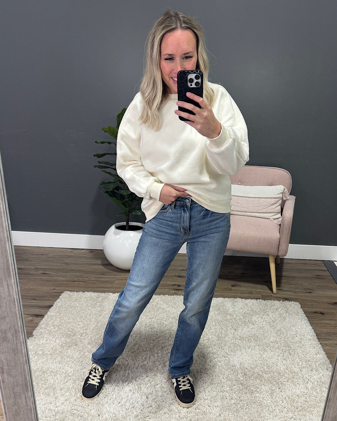 Judy Blue Bridget Thermal Straight Jeans Judy Blue