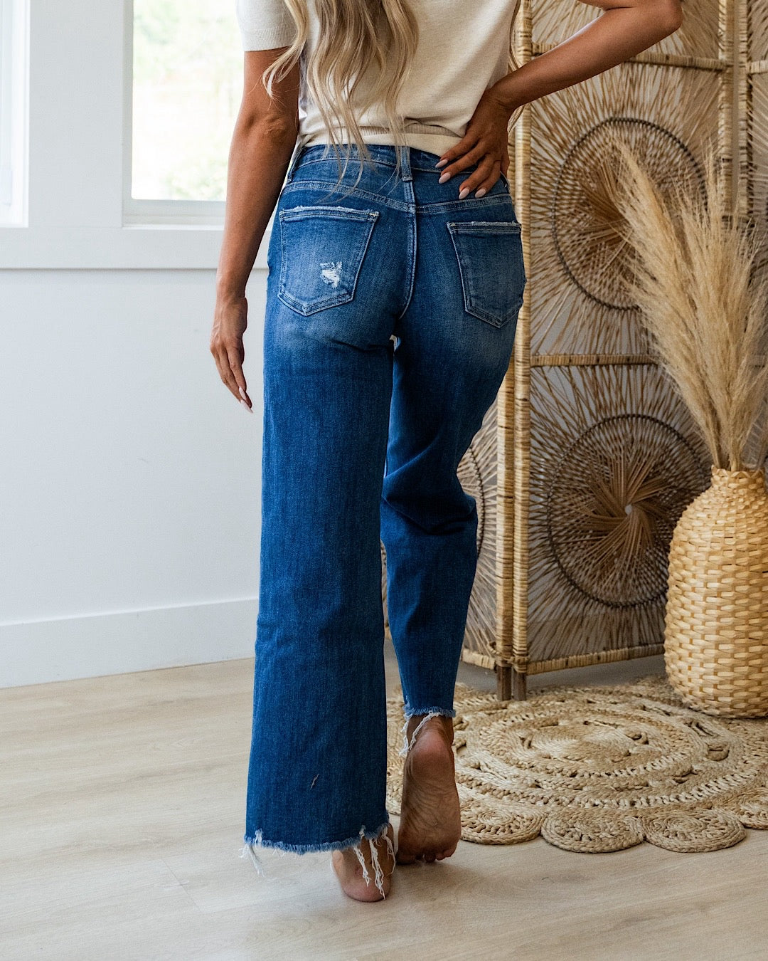 Lovervet What If Non Distressed Wide Leg Jeans Lovervet