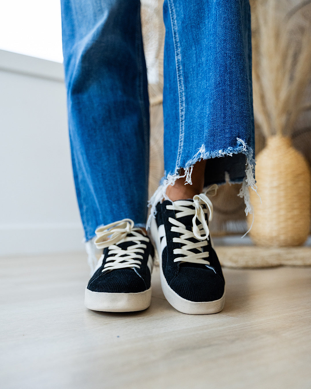 Corkys No Chaser Corduroy Sneakers - Black  Corkys Footwear   