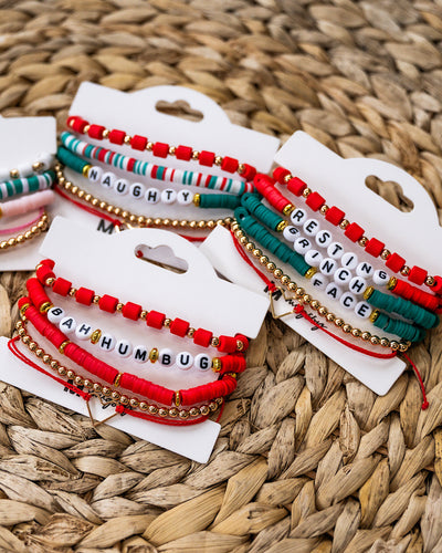 NEW! Christmas Friendship Bracelet Sets - 3 Styles FINAL SALE Mugsby