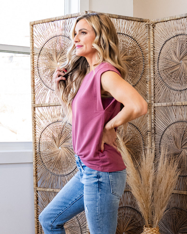 Kenzie Knit Top - Marsala SALE Staccato