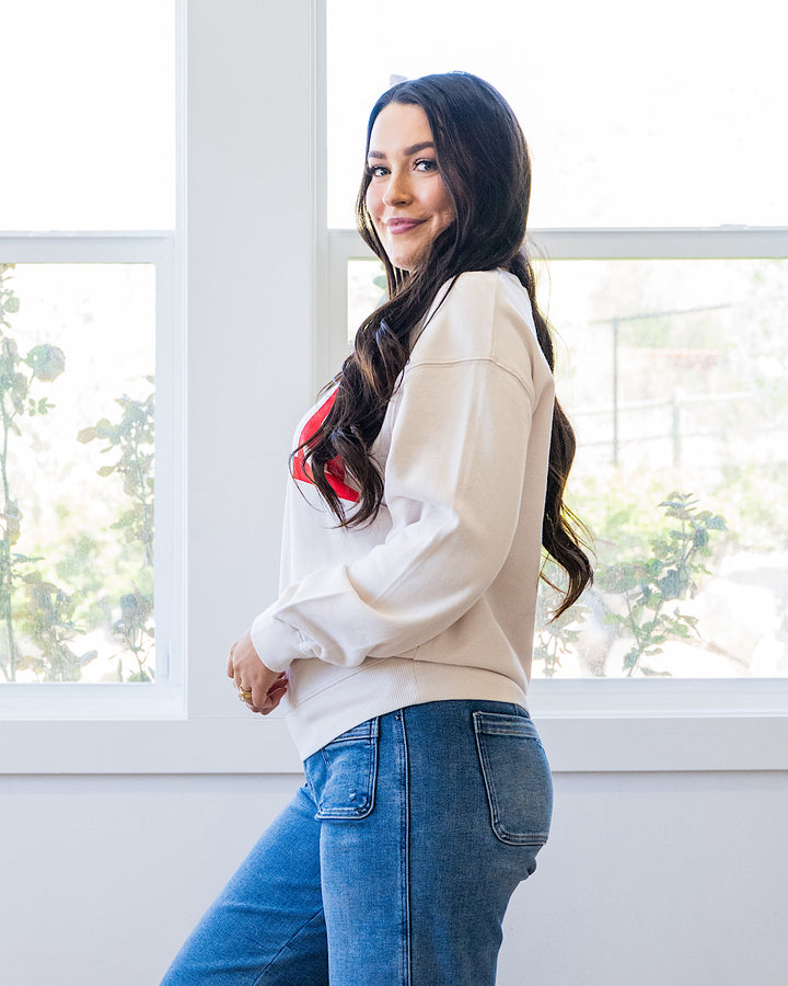 USA Ivory Sweatshirt Tres Bien