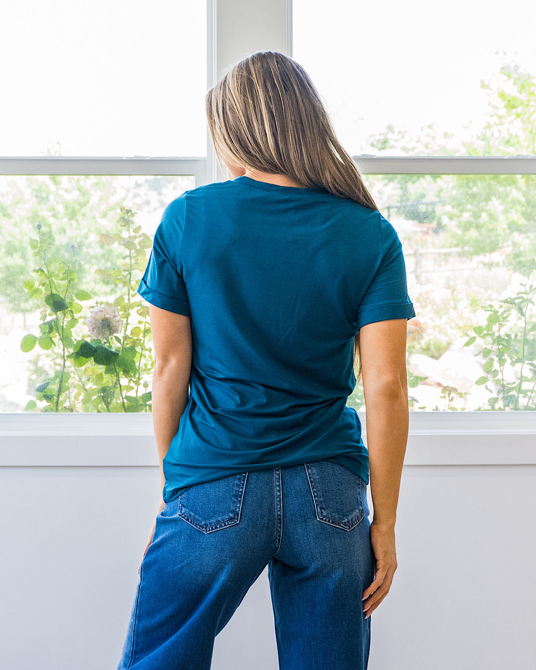 NEW! Sophie V Neck Top - Teal