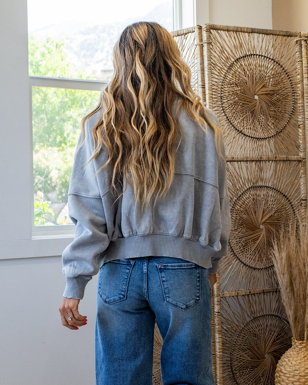 The Go-To Oversized Mineral Wash Fleece Jacket - Sleet Zenana