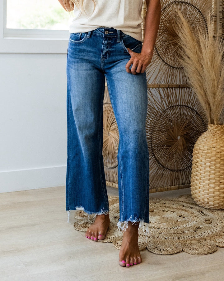 Lovervet What If Non Distressed Wide Leg Jeans Lovervet