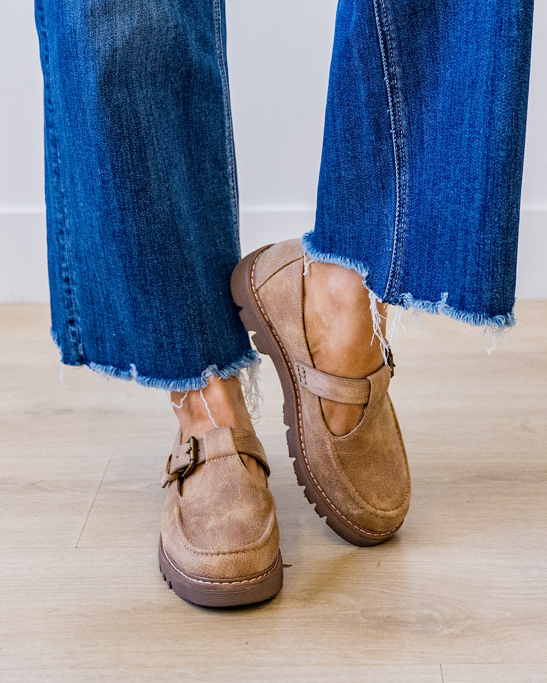 NEW! Very G Roni Mary Jane Loafers - Beige Very G