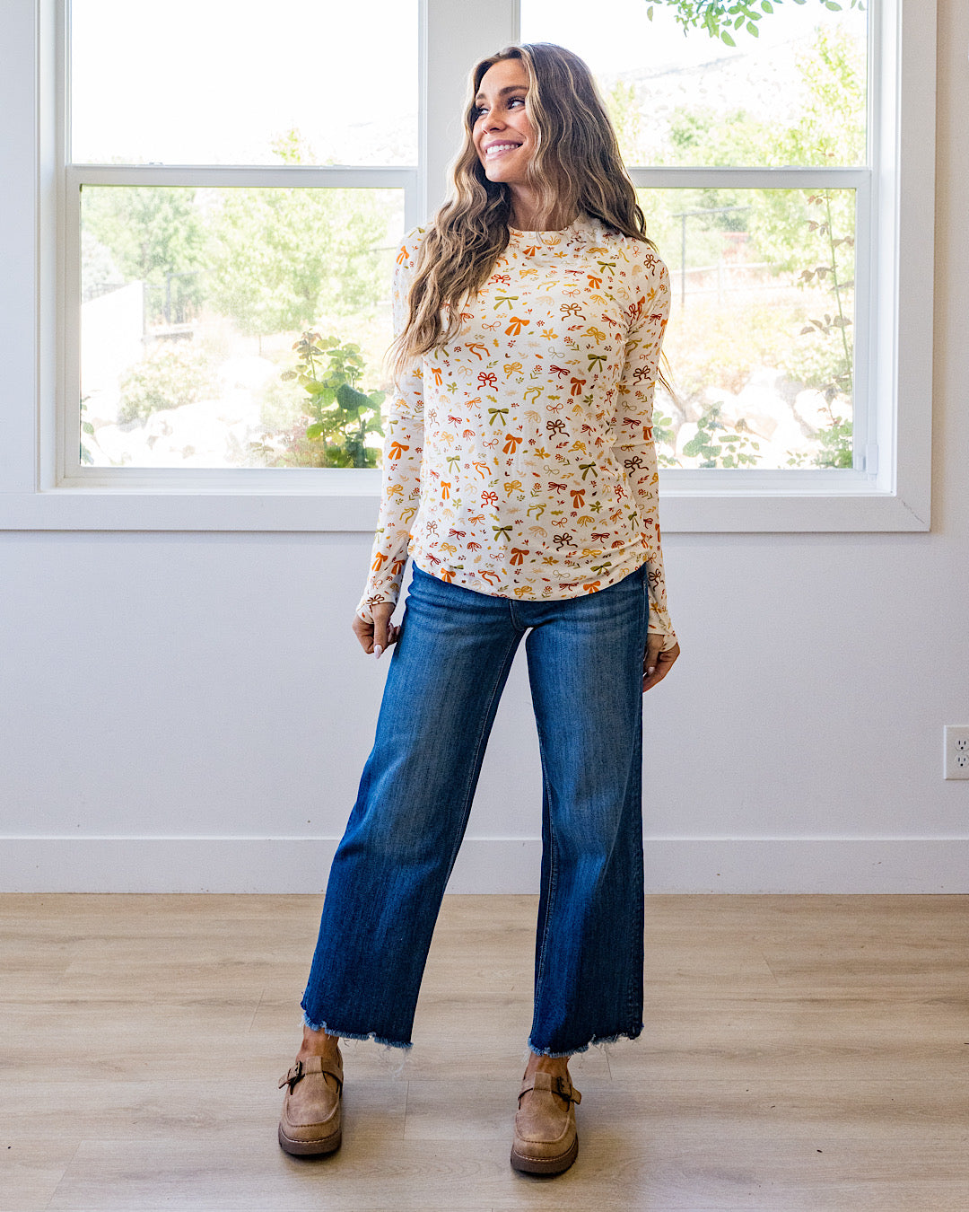 NEW! Blair Long Sleeve Top - Harvest Bows Michelle Mae