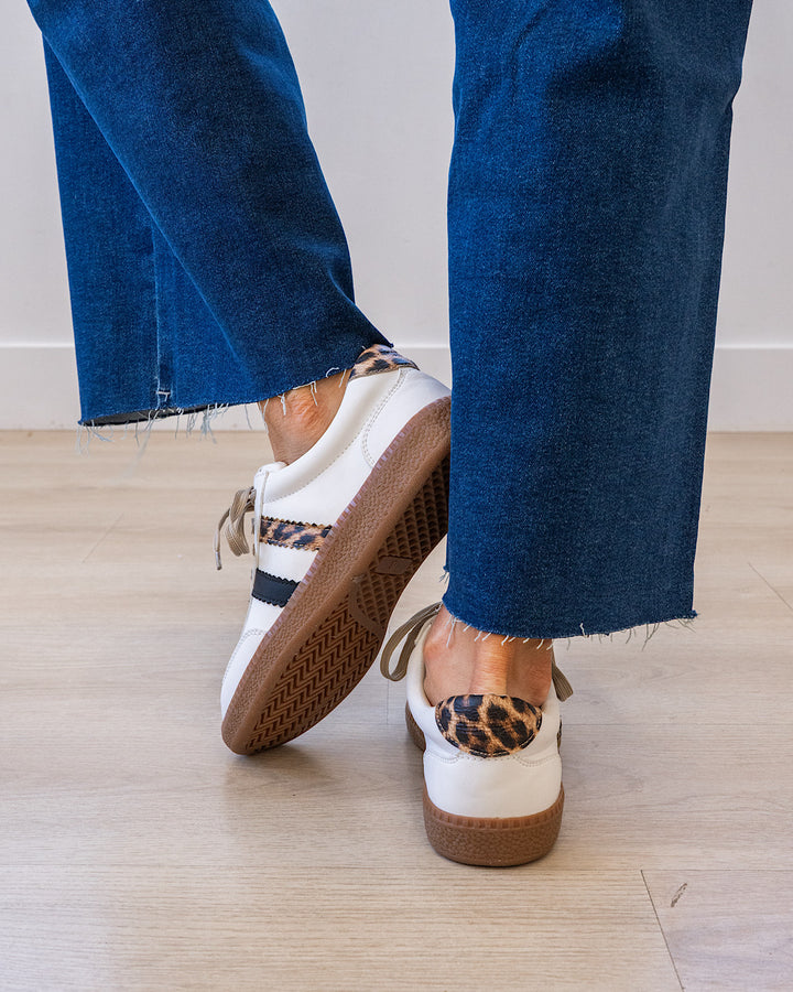 NEW! Corkys Heads Up Sneakers - White Leopard Corkys Footwear