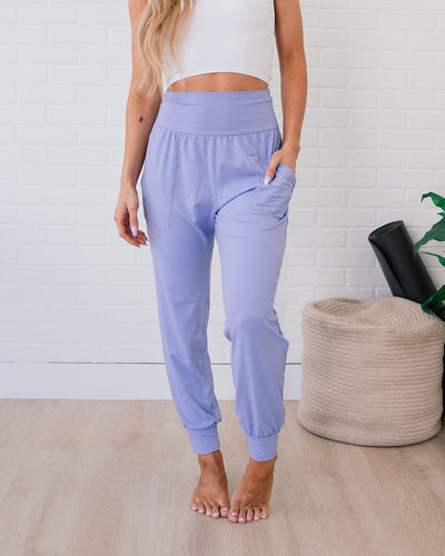 Yoga Joggers - Blue Hyacinth  Rae Mode   