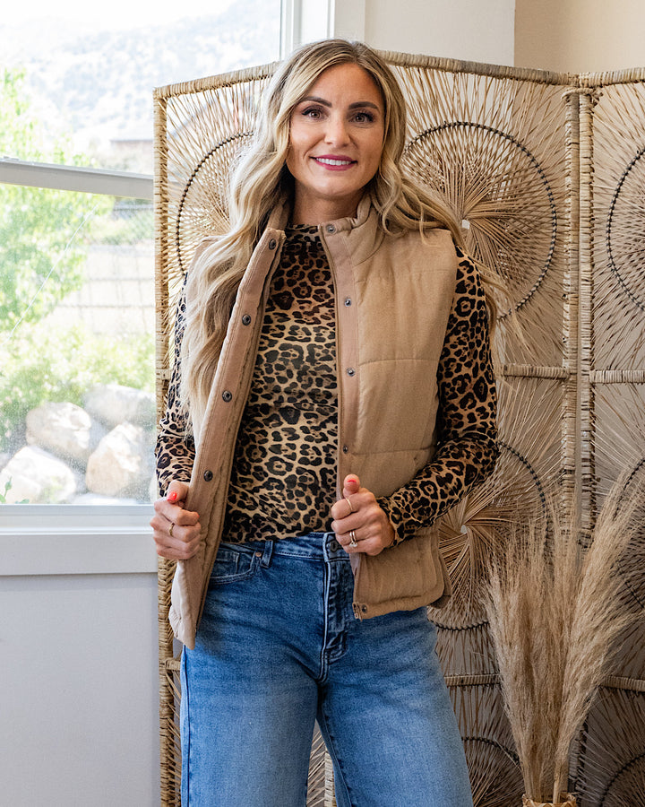 Peyton Puffer Vest - Color Options Available! Be Cool Camel