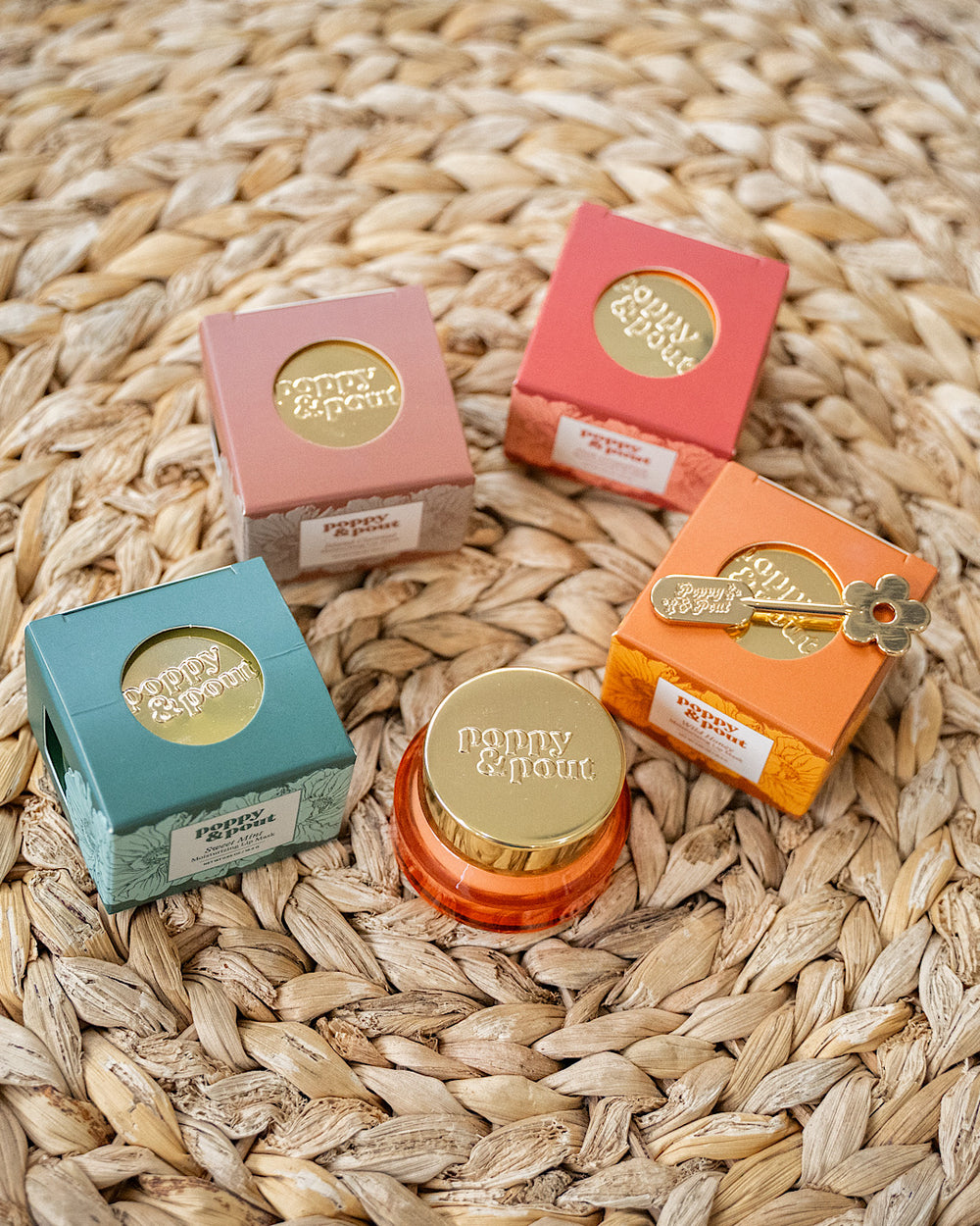 Poppy & Pout Moisturizing Lip Mask - 5 Flavors Poppy & Pout