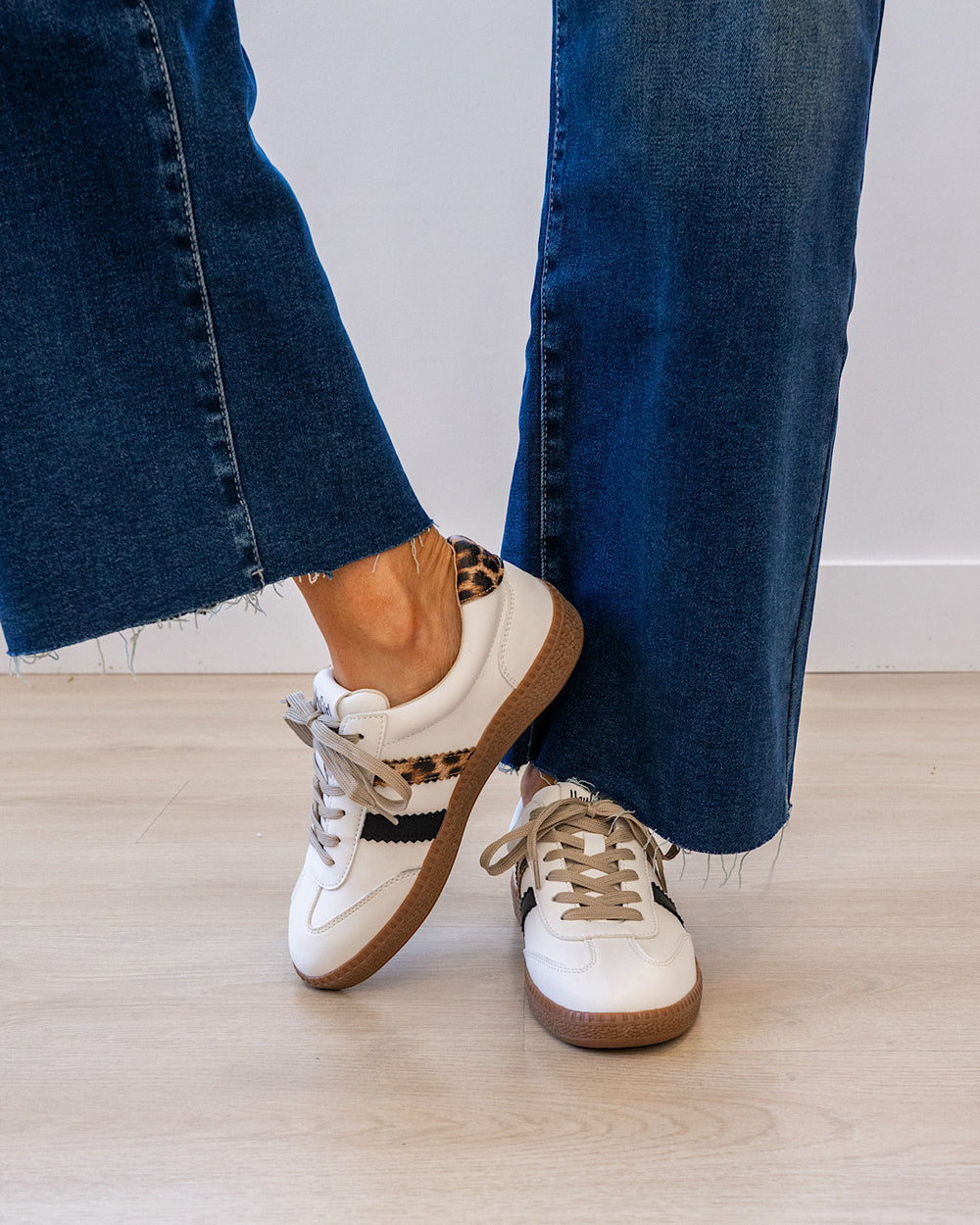 NEW! Corkys Heads Up Sneakers - White Leopard Corkys Footwear