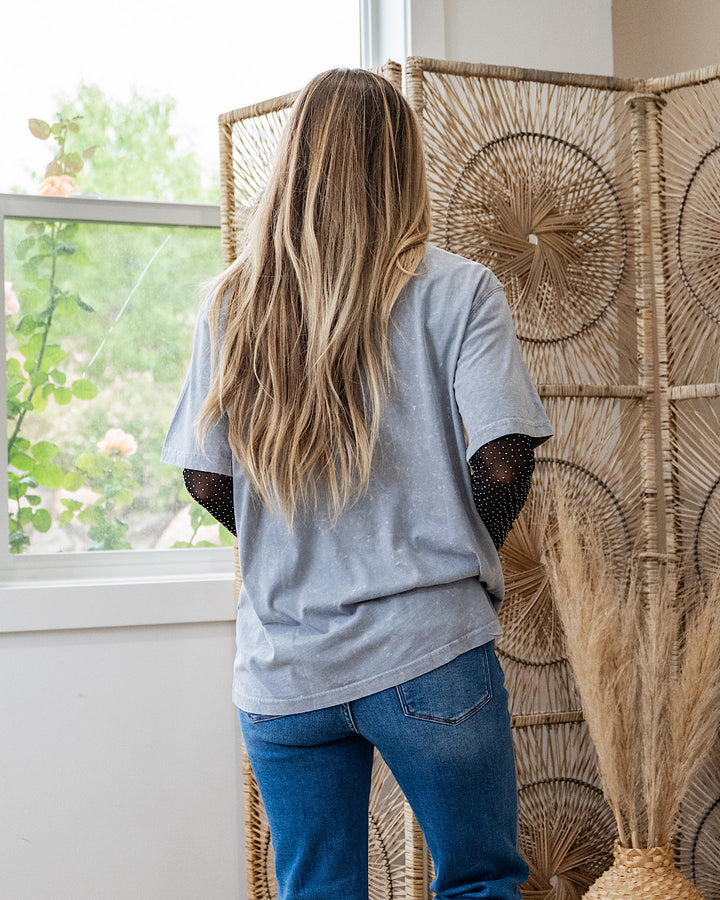 Free Bird Ice Gray Mineral Wash Tee Zutter