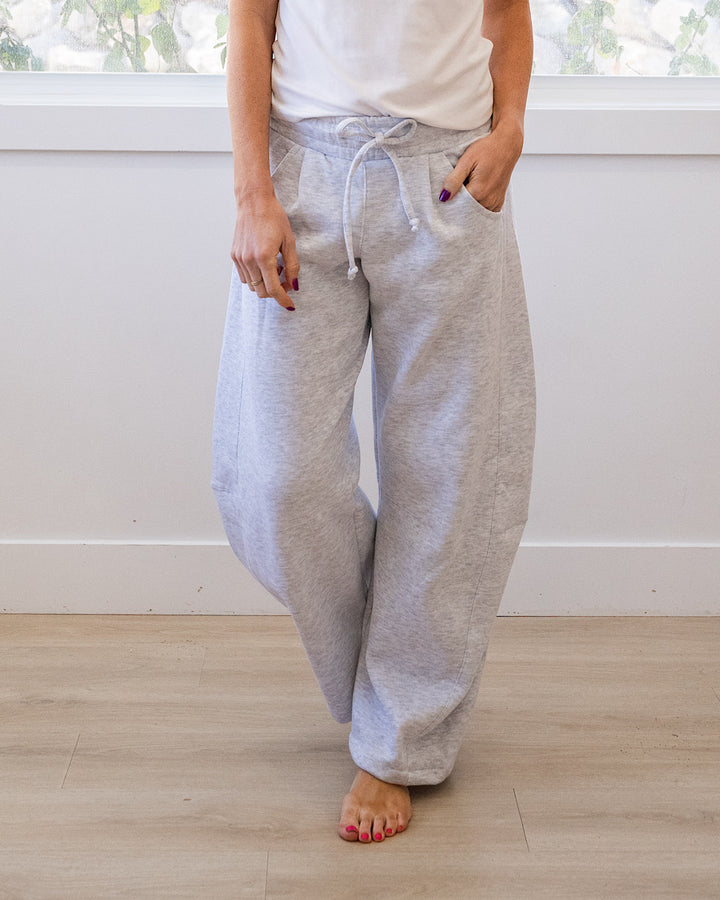 Micael Barrel Leg Lounge Pants - Color Options Available! Reflex Ice Gray