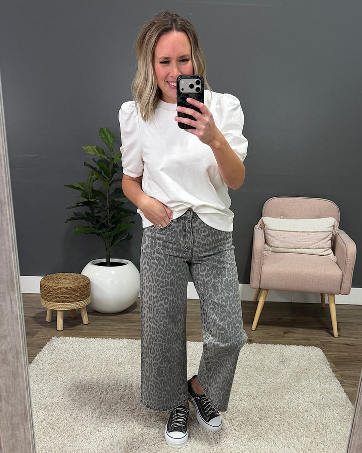 NEW! Jessie Puff Sleeve Top - Ivory