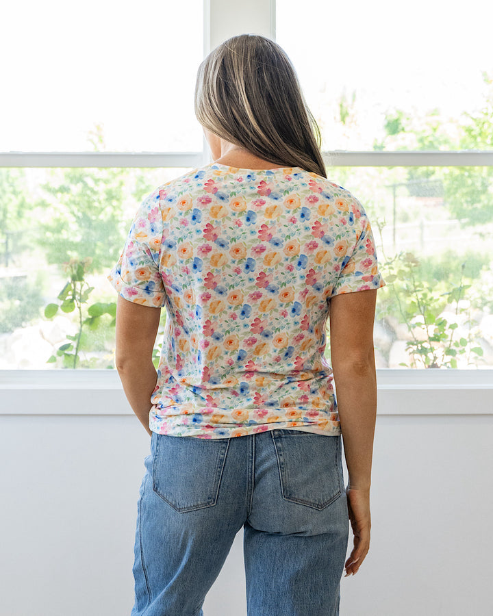 NEW! Sophie V Neck Top - Petal Gardens