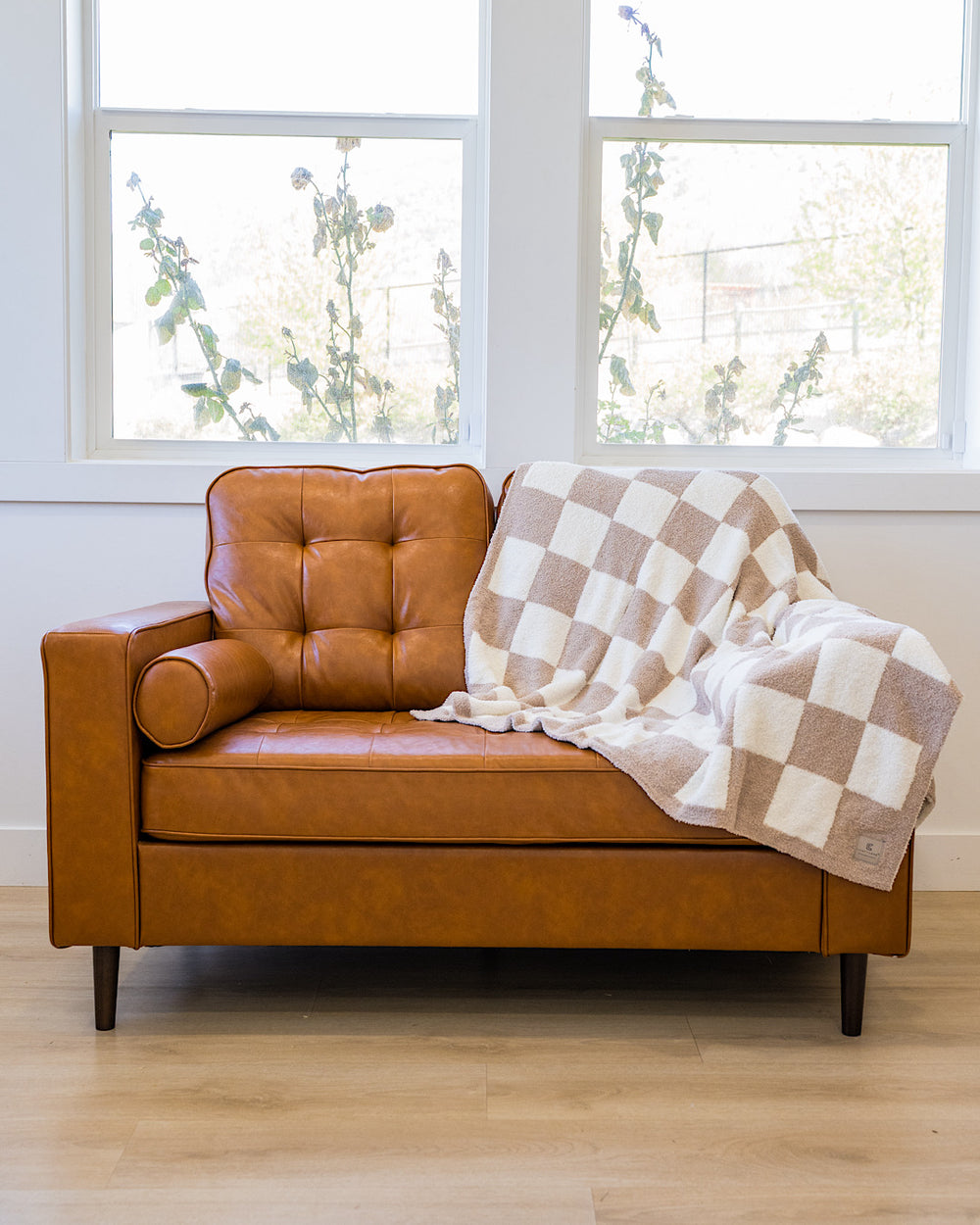 Comfy Luxe Throw Blanket - Color Options Available! Comfy Luxe Taupe Checkered
