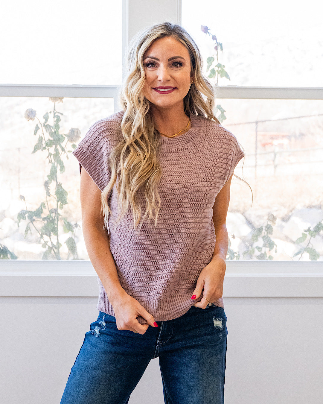 Blindsided Crochet Knit Top - Color Options Available! Be Cool Lilac