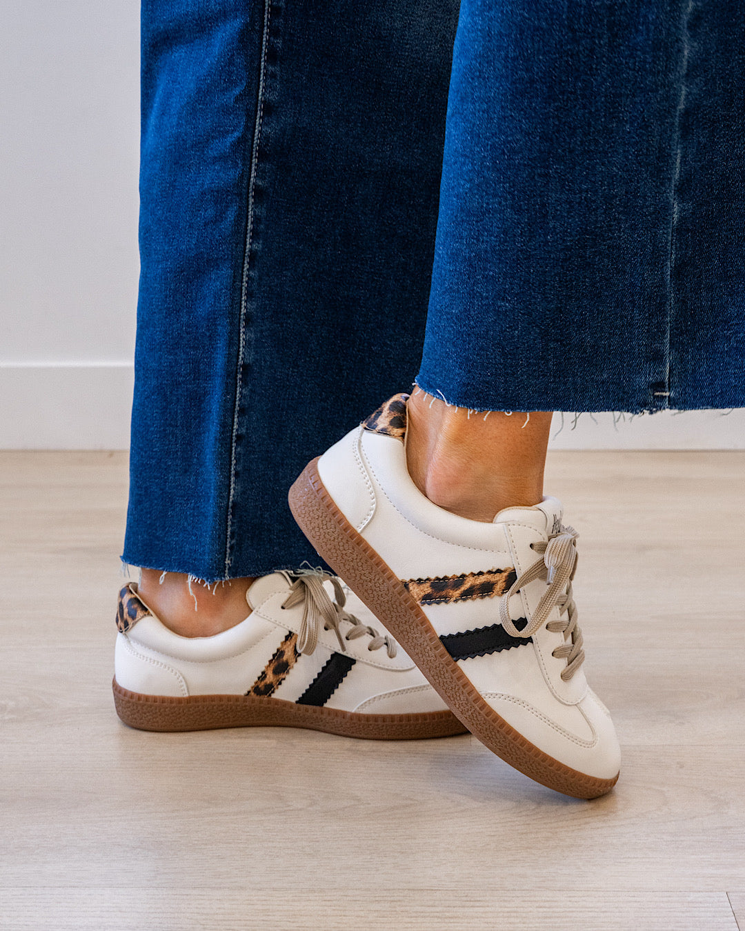 NEW! Corkys Heads Up Sneakers - White Leopard Corkys Footwear