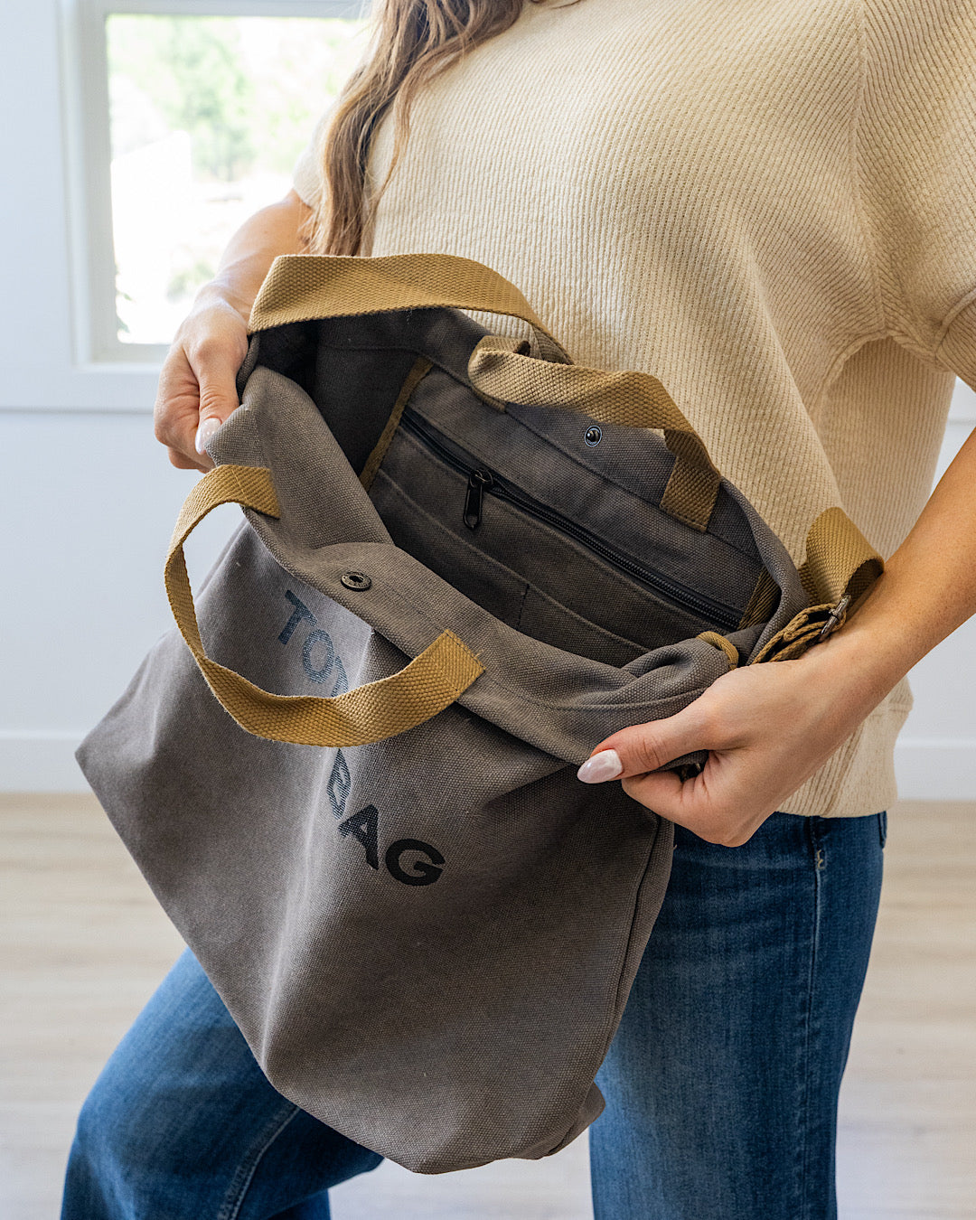 NEW! The Tote Bag - Charcoal