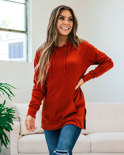 Ampersand Ave Sideslit Hoodie - Blazing Autumn FINAL SALE  Ampersand Ave   