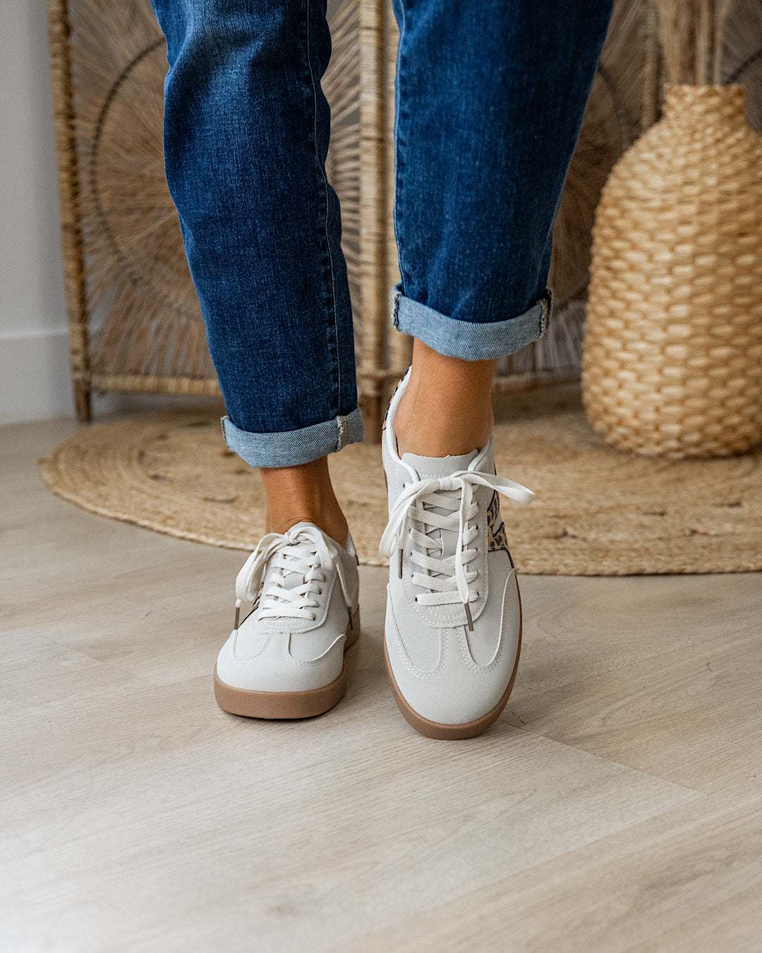 Very G Retro Leopard Sneakers - Cream Leopard Very G