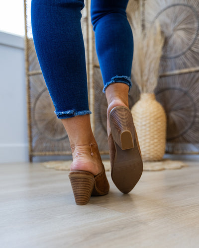 Corkys Sizzle Faux Suede Slip Ons - Tobacco  Corkys Footwear   