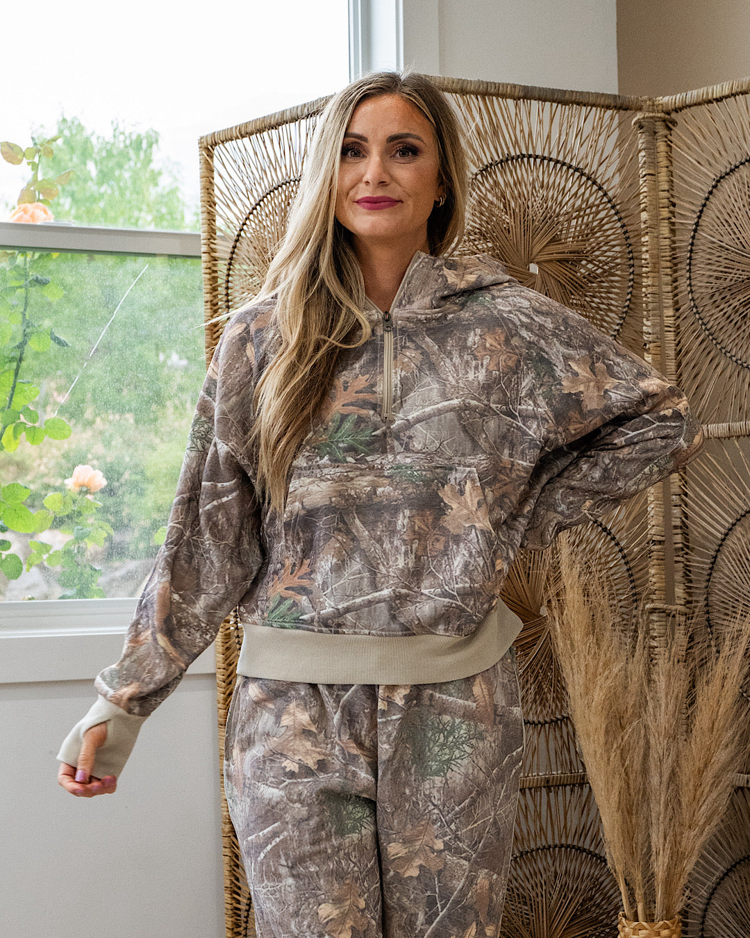 Easy Does Half Zip It Pullover - Camo Blakeley