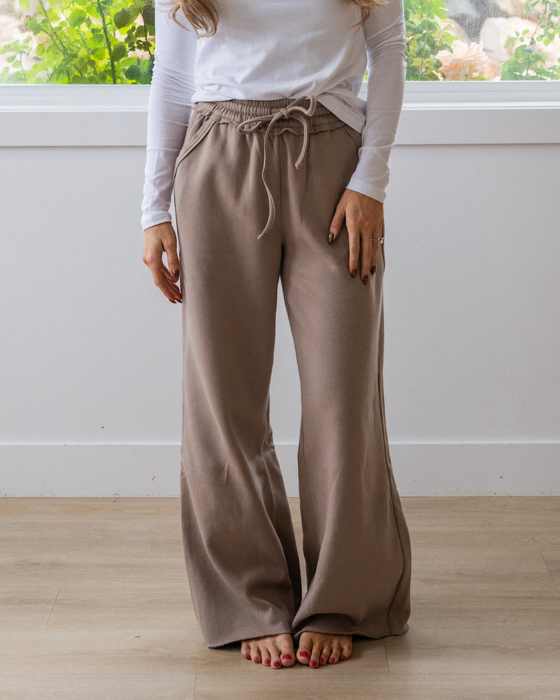 NEW! Wide Leg Lounge Pants - Cocoa Zenana