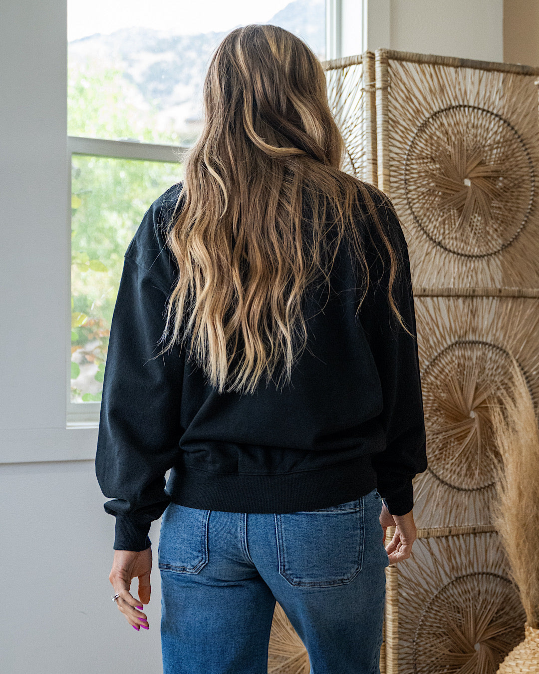 Ghost Graphic Black Sweatshirt SALE Tres Bien