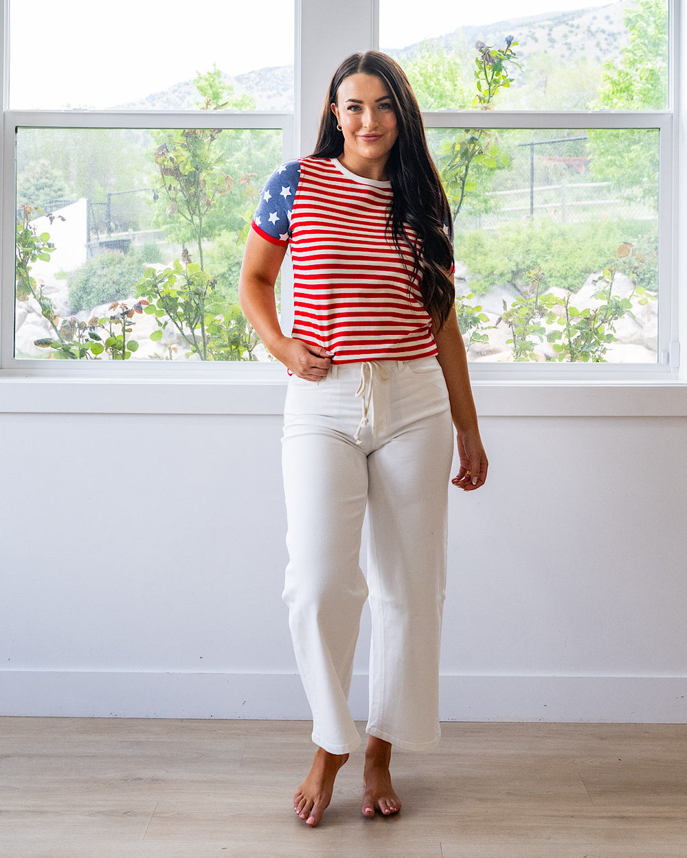 NEW! Ampersand Ave Lulu Tee - Old Glory Ampersand Ave