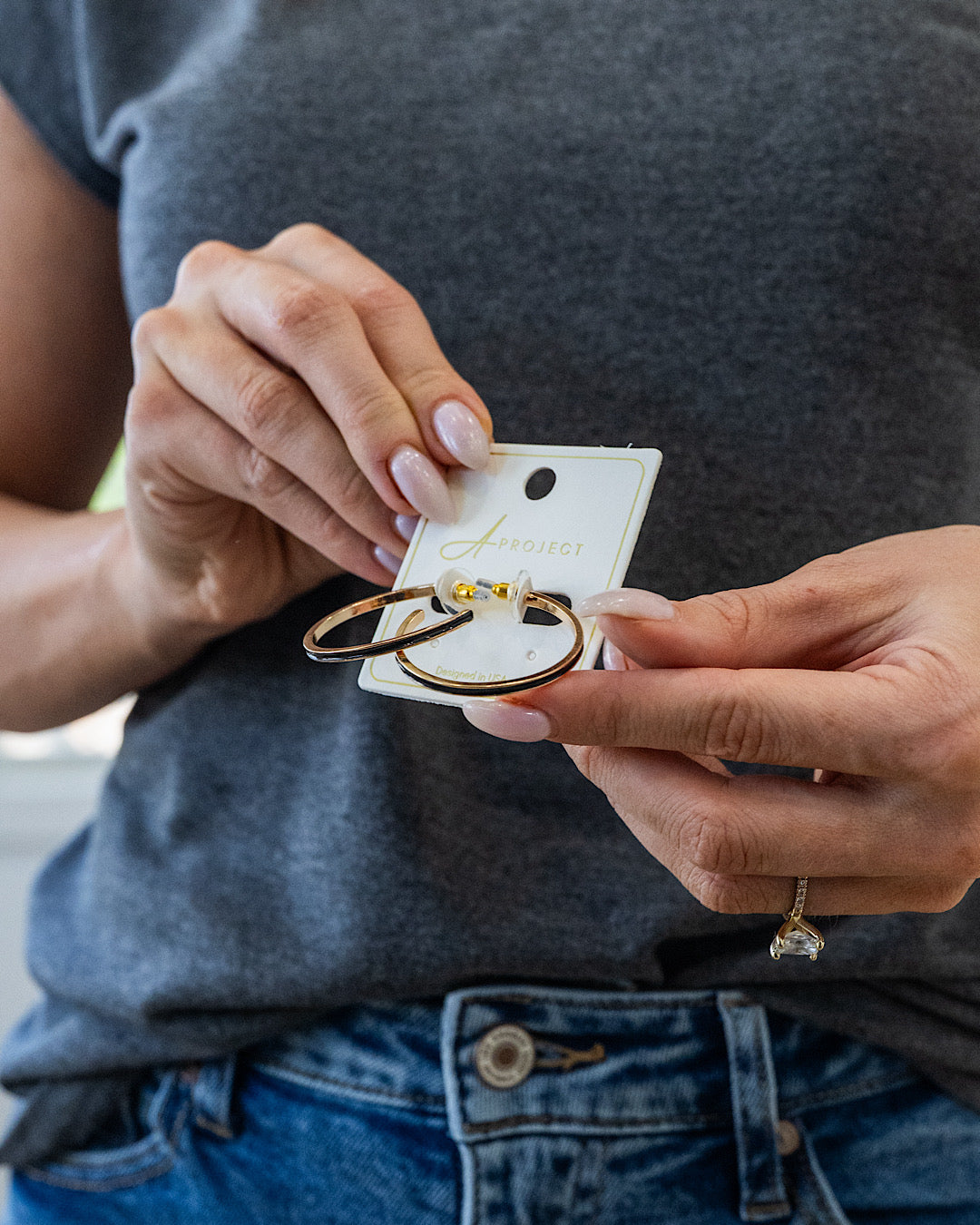 Color Filled Open Hoop Earrings - Color Options Available! Trendy Wholesale Black