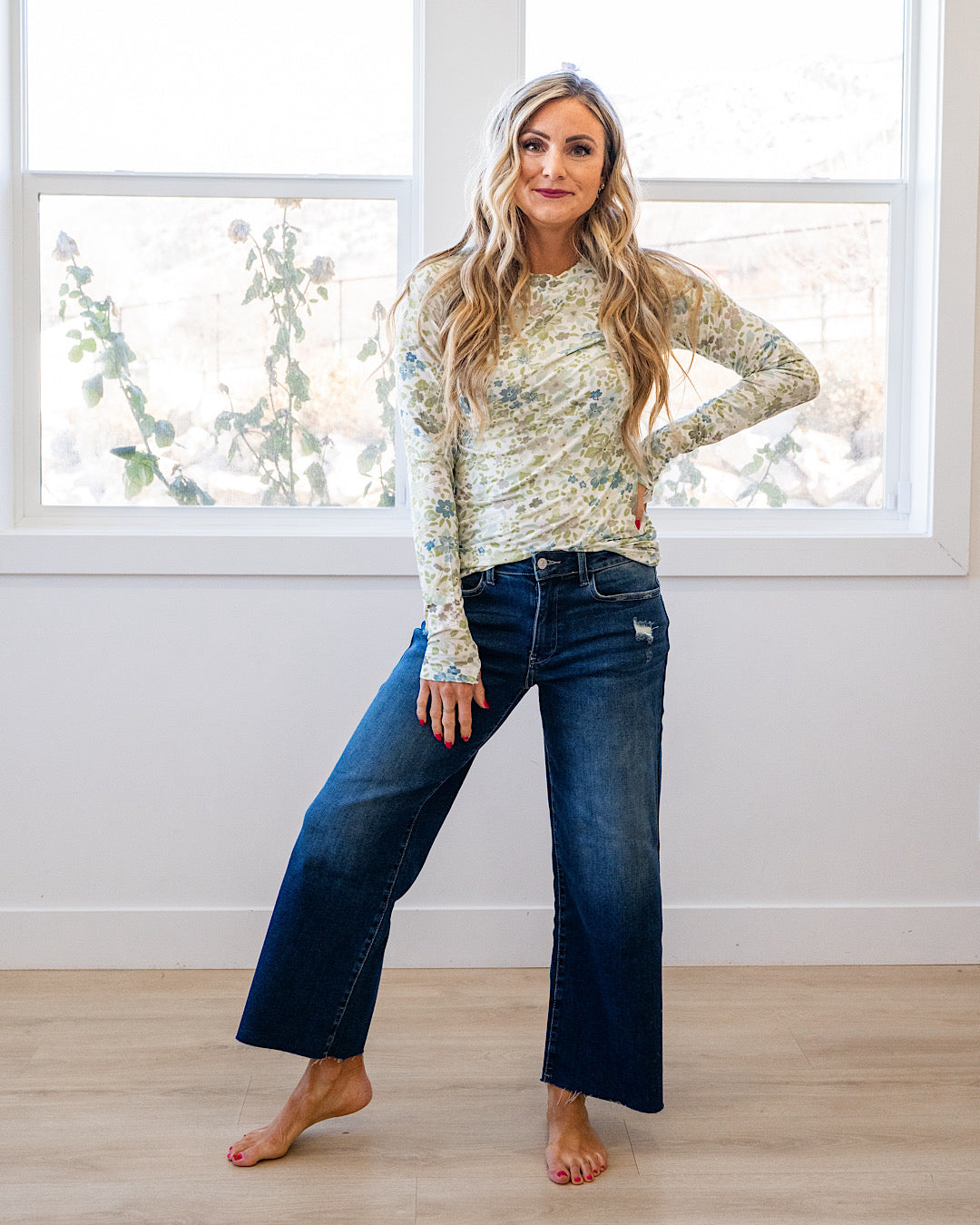 NEW! Blair Long Sleeve Top - Spring Meadows