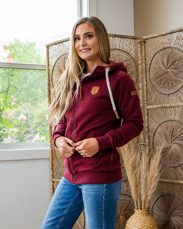 Wanakome Hera Full Zip Hoodie - Grape Wanakome