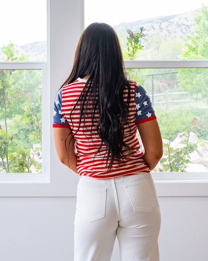 NEW! Ampersand Ave Lulu Tee - Old Glory Ampersand Ave