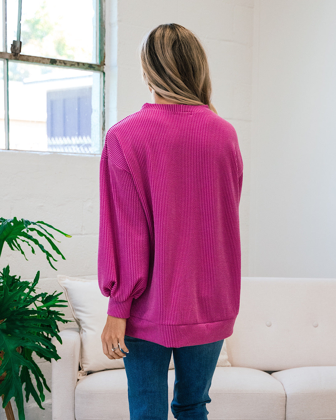 Christina Magenta Corded Top FINAL SALE  First Love   